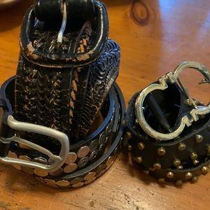 ✨🫶🏽 Amazing vintage leather belt lot🫶🏽✨🐴